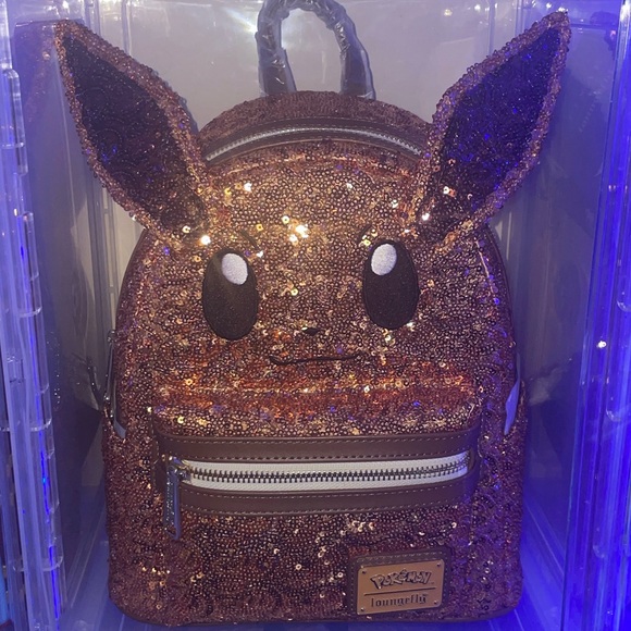 Pokémon Eevee Sequin Mini BackpackLoungeflyNWTRARE GRAIL